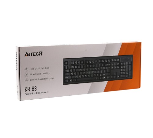 Клавiатура A4tech KR-83 Black