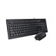 Комплект (клавіатура, миша) A4Tech KR-8572S Black