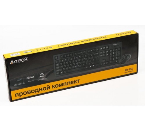 Комплект (клавіатура, миша) A4Tech KRS-8572 Black