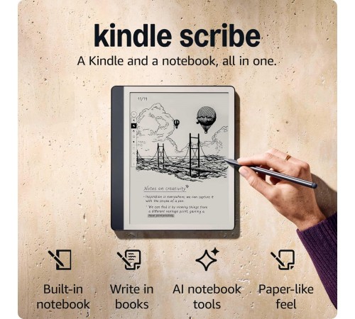 Електронна книга Amazon Kindle Scribe (1st Gen) (2024) 16GB Tungsten_JP