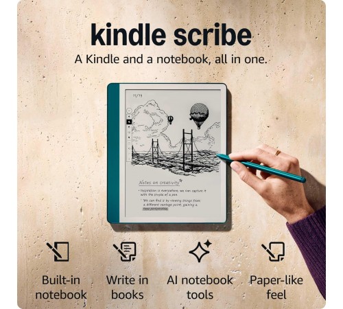 Електронна книга Amazon Kindle Scribe (1st Gen) (2024) 64GB Metallic Jade_JP