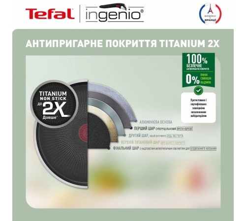 Набір посуду Tefal Ingenio XL Intense 3 предмети (L1509273)