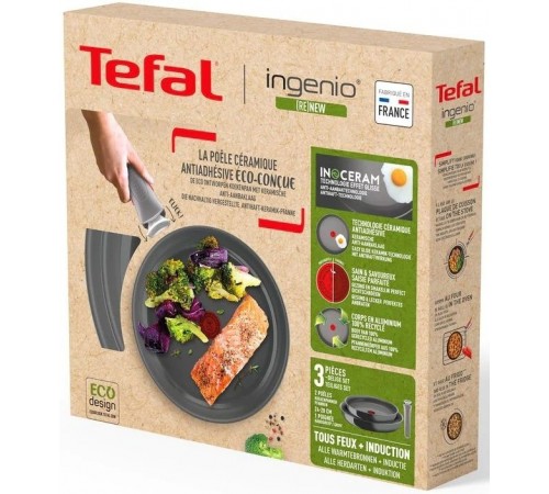 Набір посуду Tefal Ingenio Renew 3 предмети (L2609502)