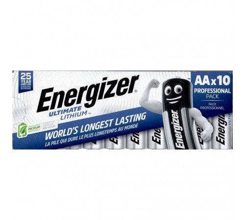 Батарейка Energizer Ultimate Lithium L91 AA 10шт