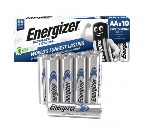 Батарейка Energizer Ultimate Lithium L91 AA 10шт