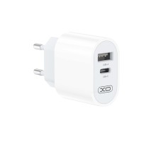 Мережевий зарядний пристрій XO L97 (1USB-С, 1USB, 2.4А) White (L97.white)