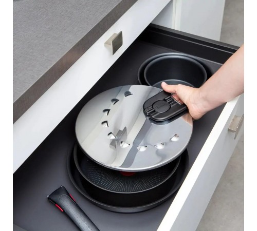 Кришка із захистом від розбризкування Tefal Ingenio 20-28 см (L9829853) Кришка із захистом від розбризкування Tefal Ingenio 20-28 см (L9829853)