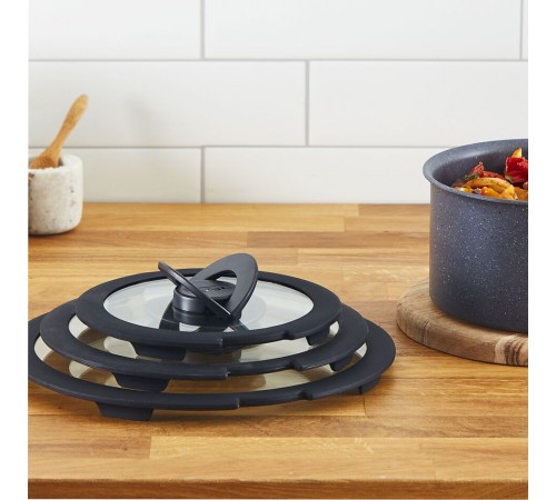 Набір скляних кришок Tefal Ingenio 16/18/20 см (L9849053) Набір скляних кришок Tefal Ingenio 16/18/20 см (L9849053)