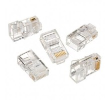 Конектор RJ 45 Cablexpert (LC-8P8C-001/100) 8P8C, із позолоченими контактами (100 шт/уп)