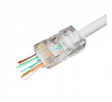 Конектор RJ 45 Cablexpert (LC-PTU-01/100) з наскрізними отворами (100 шт/уп)