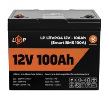 Акумуляторна батарея LogicPower 12V 100 AH (1280Wh) для ДБЖ (Smart BMS 100А) LiFePO4