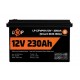 Акумуляторна батарея LogicPower 12V 230 AH (2944Wh) Smart BT для ДБЖ (BMS 150A/75А) LiFePO4