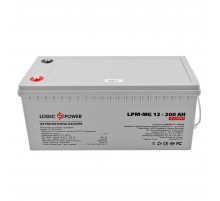 Акумуляторна батарея LogicPower 12V 200AH (LPM-MG 12 - 200 AH) AGM мультигель