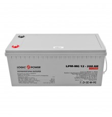 Акумуляторна батарея LogicPower 12V 200AH (LPM-MG 12 - 200 AH) AGM мультигель