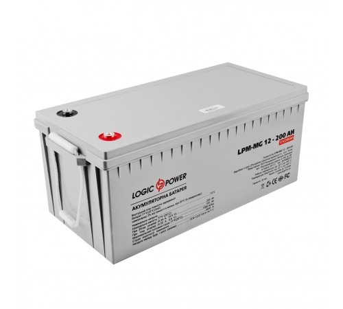 Акумуляторна батарея LogicPower 12V 200AH (LPM-MG 12 - 200 AH) AGM мультигель Акумуляторна батарея LogicPower 12V 200AH (LPM-MG 12 - 200 AH) AGM мультигель