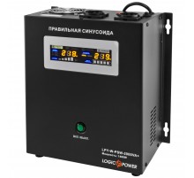 Джерело безперебійного живлення LogicPower LPY-W-PSW-2000VA+ (1400Вт)10A/20A, Lin.int., AVR, 2 х євро, метал, настінний