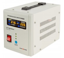 Джерело безперебійного живлення LogicPower LPY-PSW-800VA+ (560Вт)5A/15A, з правильною синусоїдою 12V