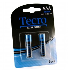 Батарейка Tecro Extra Energy Alkaline AAA/LR03 BL 2 шт