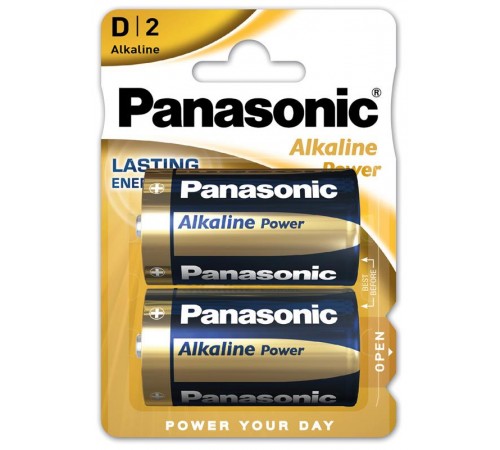 Батарейка Panasonic Alkaline Power D/LR20 BL 2 шт (2955)
