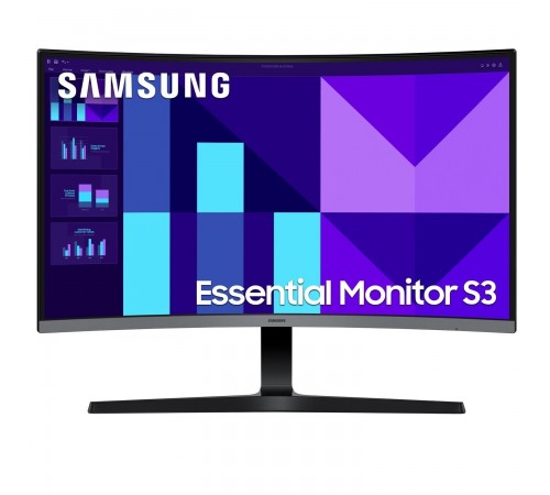 Монiтор Samsung 27" Essential S3 S27D390G (LS27D390GAIXCI) VA Black Curved 100Hz