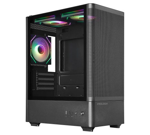 Корпус Prologix Lumi GM-01MAB Mesh Black