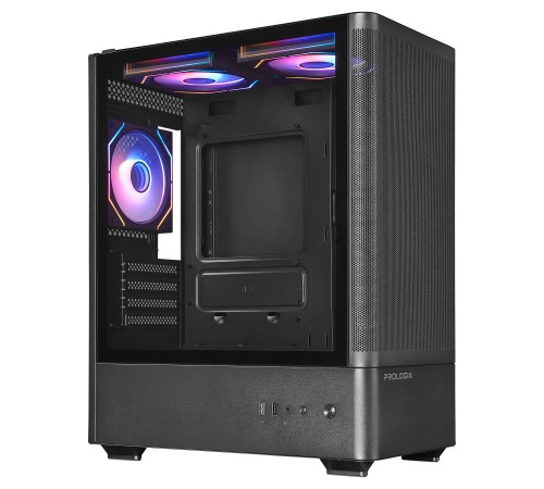 Корпус Prologix Lumi GM-01MAB Mesh Black