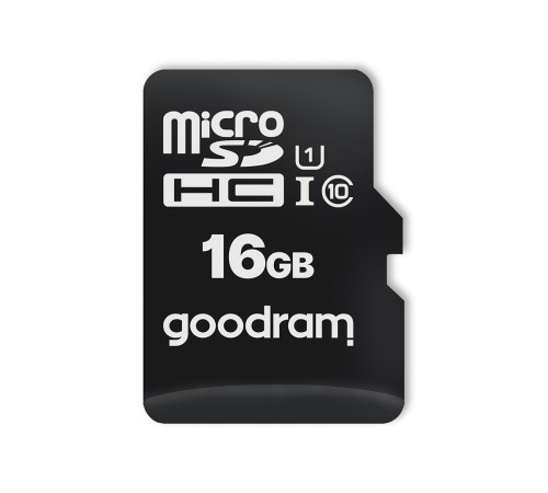 Карта пам`ятi MicroSDHC 16GB UHS-I Class 10 Goodram + SD-adapter + OTG Card reader (M1A4-0160R12)