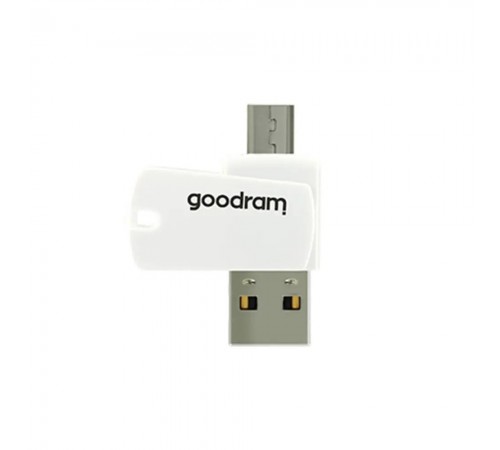 Карта пам`ятi MicroSDHC 16GB UHS-I Class 10 Goodram + SD-adapter + OTG Card reader (M1A4-0160R12)