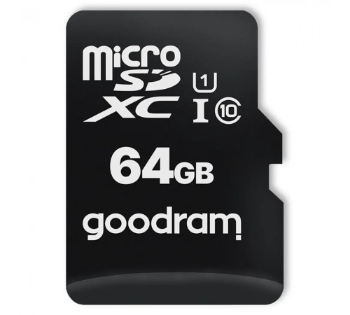 Карта пам`ятi MicroSDXC 64GB UHS-I Class 10 Goodram + SD-adapter + OTG Card reader (M1A4-0640R12)