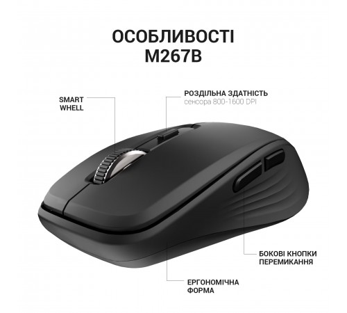 Миша бездротова OfficePro M267B Black