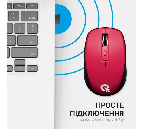 Миша бездротова OfficePro M267R Red