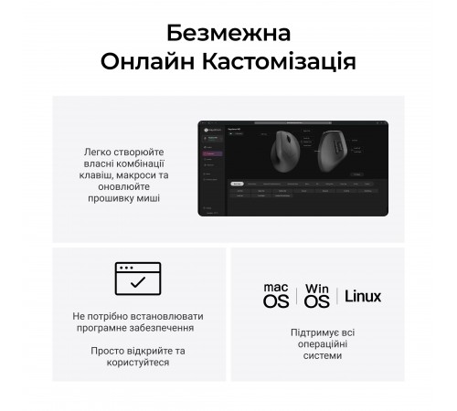 Миша бездротова Keychron M5 WL Black (M5-A23)