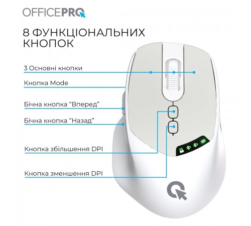 Миша бездротова OfficePro M520W White