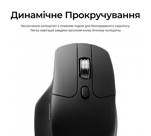 Миша бездротова Keychron M6S WL Black (M6S-A72)
