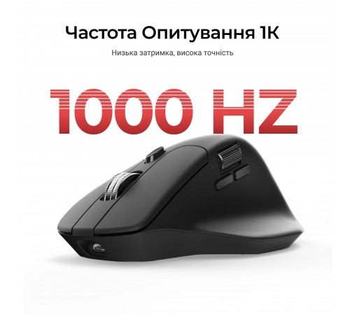 Миша бездротова Keychron M6S WL Black (M6S-A72)