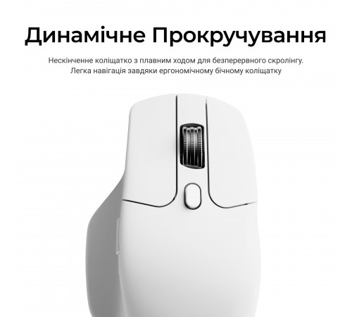 Миша бездротова Keychron M6S WL White (M6S-B72)