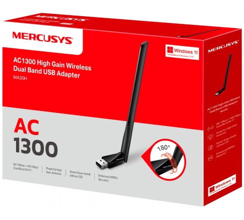 Бездротовий адаптер Mercusys MA30H