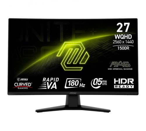 Монітор MSI 27" MAG 274CQF VA Black Curved 180Hz