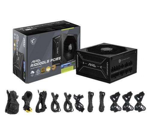 Блок живлення MSI MAG A1000GLS PCIE5 PCIE5 1000W