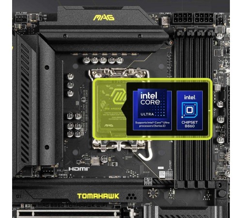 Материнська плата MSI MAG B860 Tomahawk WiFi Socket 1851 Материнська плата MSI MAG B860 Tomahawk WiFi Socket 1851
