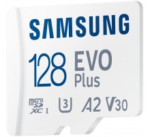 Карта пам`яті MicroSDXC  128GB UHS-I/U3 Class 10 Samsung Evo Plus R160MB/s + SD-адаптер (MB-MC128SA/EU)