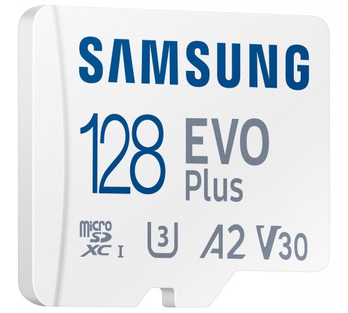 Карта пам`яті MicroSDXC 128GB UHS-I/U3 Class 10 Samsung Evo Plus R160MB/s + SD-адаптер (MB-MC128SA/EU)