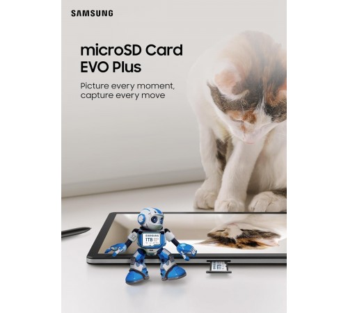 Карта пам`яті MicroSDXC 128GB UHS-I/U3 Class 10 Samsung Evo Plus R160MB/s + SD-адаптер (MB-MC128SA/EU)