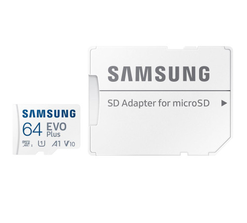 Карта пам`яті MicroSDXC 64GB UHS-I/U3 Class 10 Samsung Evo Plus R160MB/s + SD-адаптер (MB-MC64SA/EU)