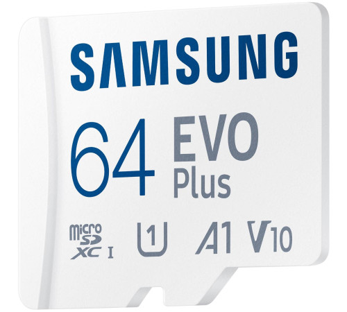 Карта пам`яті MicroSDXC 64GB UHS-I/U3 Class 10 Samsung Evo Plus R160MB/s + SD-адаптер (MB-MC64SA/EU)