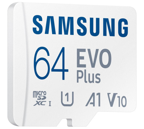 Карта пам`яті MicroSDXC 64GB UHS-I/U3 Class 10 Samsung Evo Plus R160MB/s + SD-адаптер (MB-MC64SA/EU)
