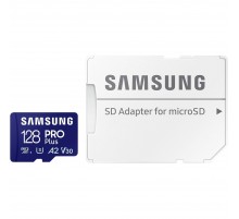 Карта пам`яті MicroSDXC 128GB UHS-I/U3 Class 10 Samsung Pro Plus + SD-адаптер (MB-MD128SA/EU)