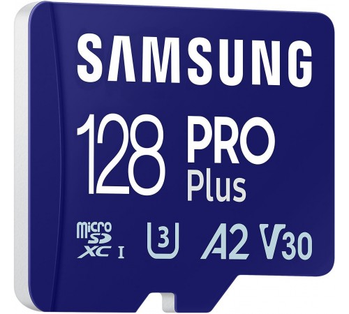 Карта пам`яті MicroSDXC 128GB UHS-I/U3 Class 10 Samsung Pro Plus + SD-адаптер (MB-MD128SA/EU) Карта пам`яті MicroSDXC 128GB UHS-I/U3 Class 10 Samsung Pro Plus + SD-адаптер (MB-MD128SA/EU)