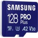 Карта пам`яті MicroSDXC 128GB UHS-I/U3 Class 10 Samsung Pro Plus + SD-адаптер (MB-MD128SA/EU)