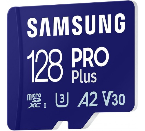 Карта пам`яті MicroSDXC 128GB UHS-I/U3 Class 10 Samsung Pro Plus + SD-адаптер (MB-MD128SA/EU) Карта пам`яті MicroSDXC 128GB UHS-I/U3 Class 10 Samsung Pro Plus + SD-адаптер (MB-MD128SA/EU)